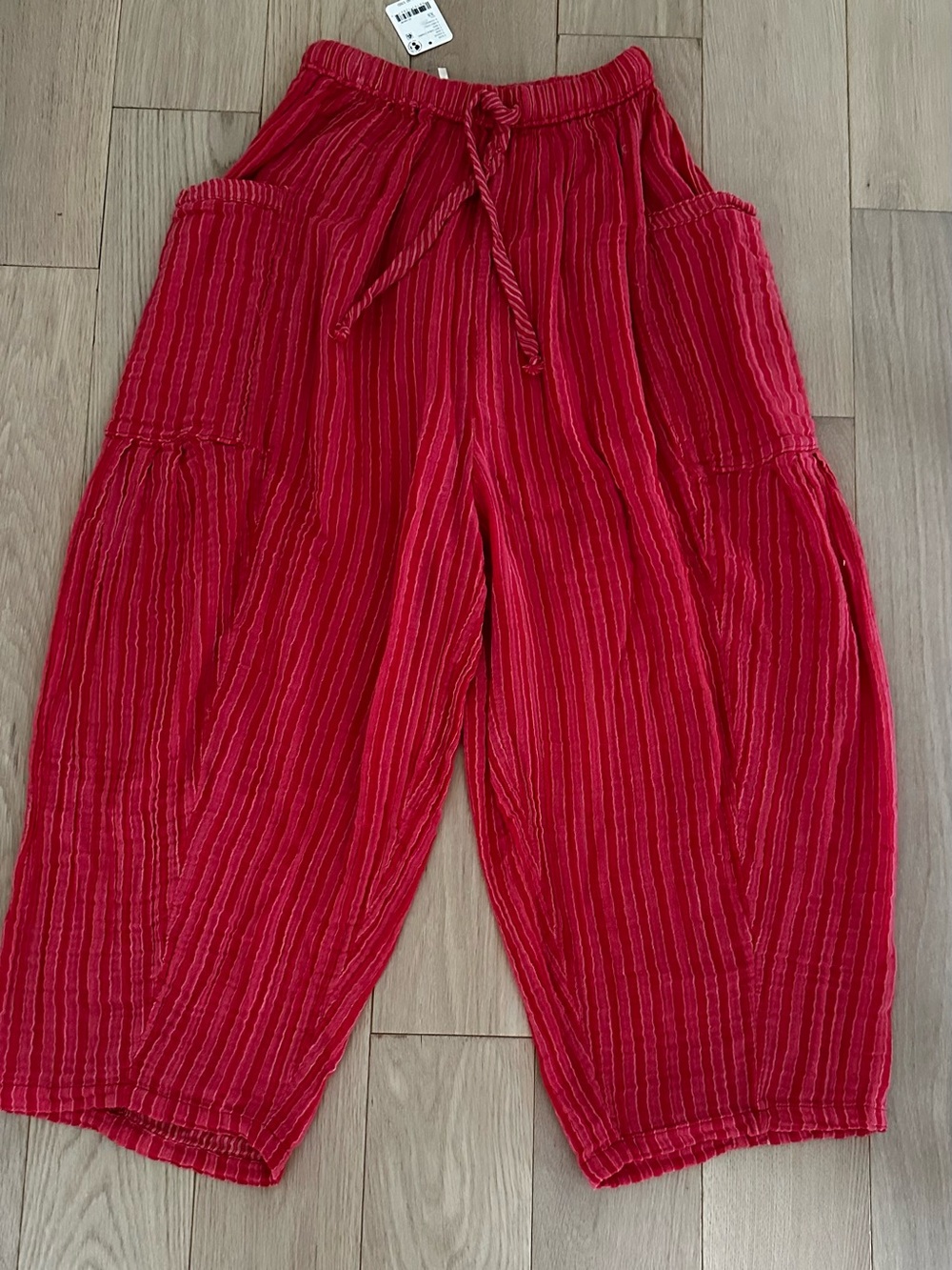 Free people NWT cozy wide leg harem parachute pants xs/small